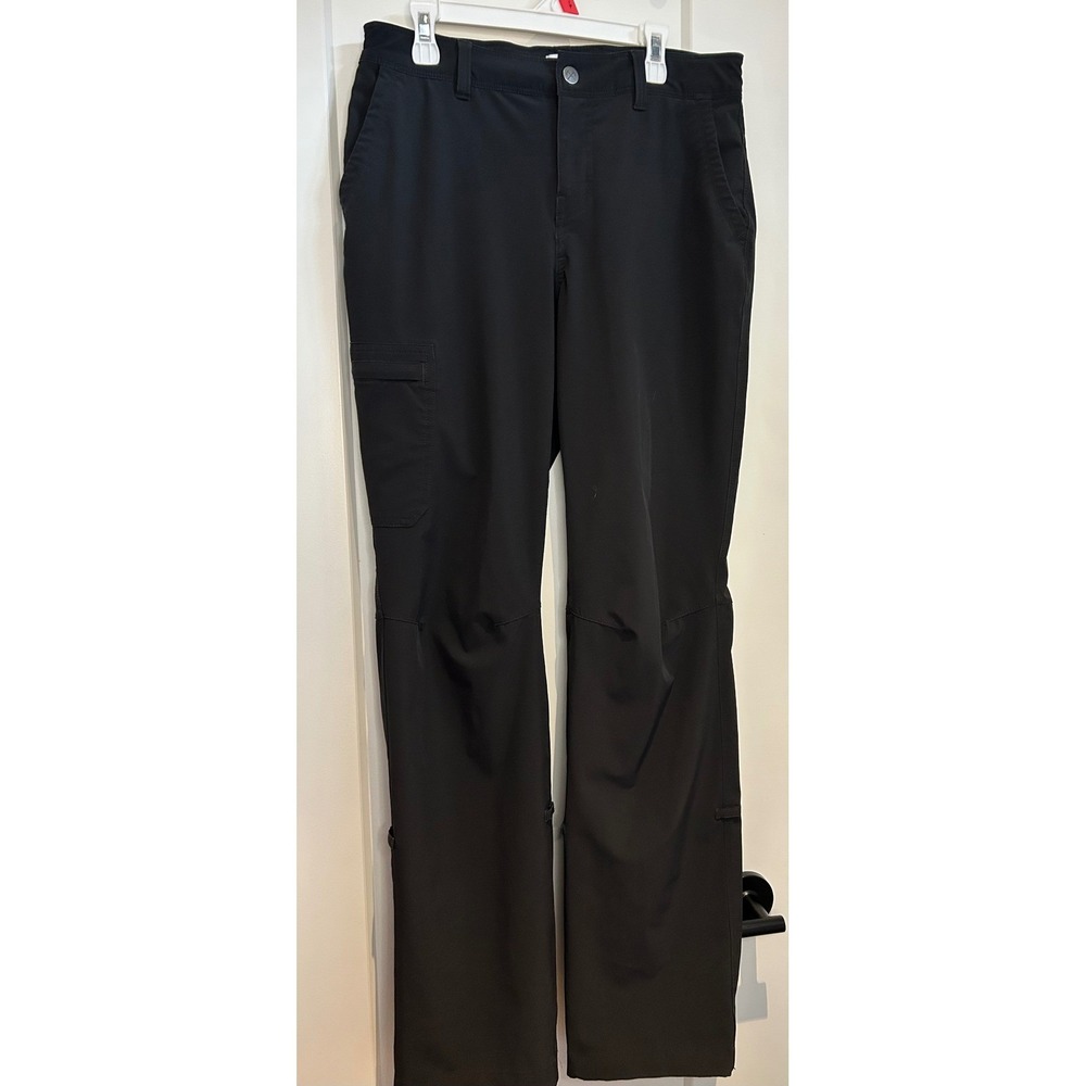 REI Co-op Sahara Guide Pants Womens 6 Black roll up Leg Hiking Cargo Outdoor